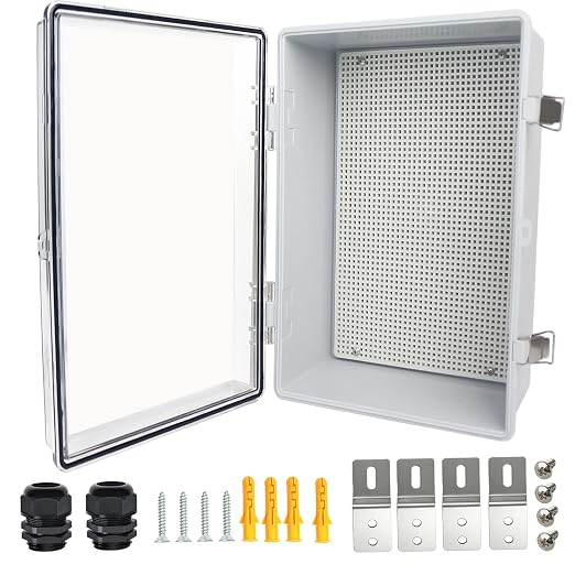 Electrical Junction Box, IP67 Waterproof Outdoor Box ABS Plastic Enclosure by Qukipet