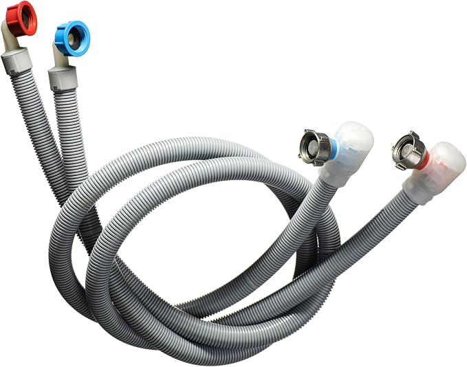 Premium Flood Prevention Washing Machine Hose Set w/Integrated Automatic Water - Image 6