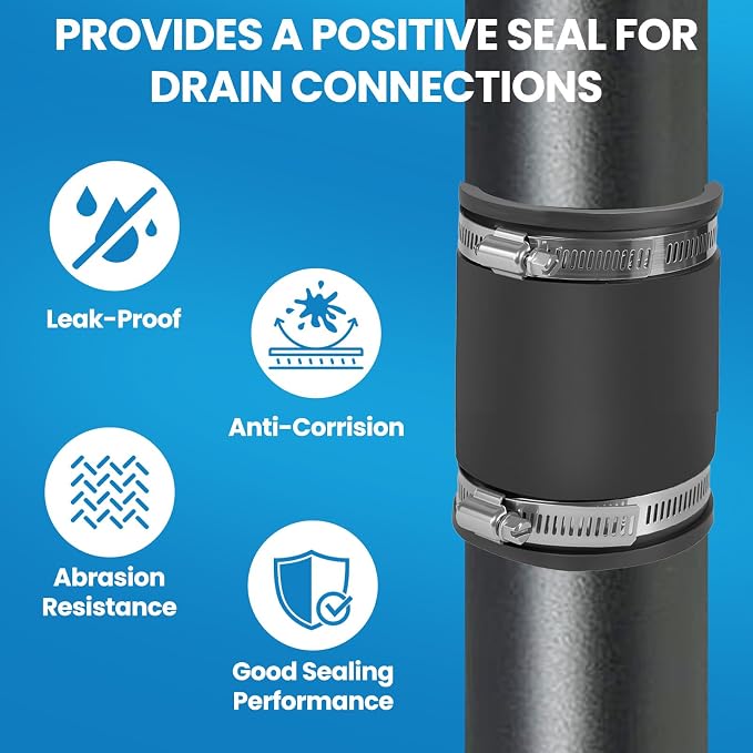2 Pcs 2 IN Flexible PVC Pipe Coupling - Image 5