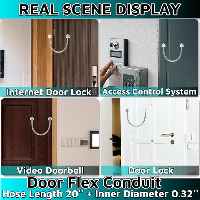 1-Pack Door Flex Conduit 16" Door Wire Conduit Flexible Conduit Flexible - Image 2