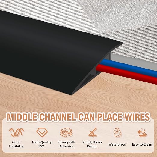 Floor Transition Strip Self Adhesive Vinyl Door Threshold Strip | Rubber - Image 3