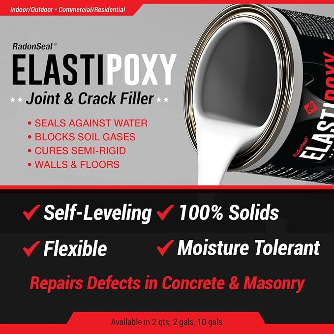 ElastiPoxy Concrete Joint & Crack Filler Kit – 2 Quarts – Flexible Epoxy Joint - Image 2