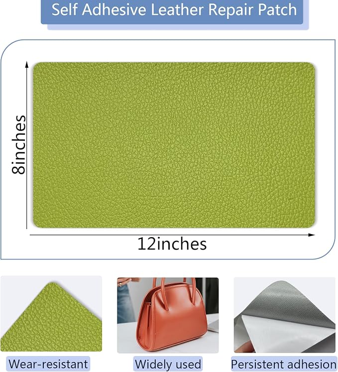 Self Adhesive Leather Repair Patch, 8×12 Inch Sofa Leather Repair Patch - Image 2