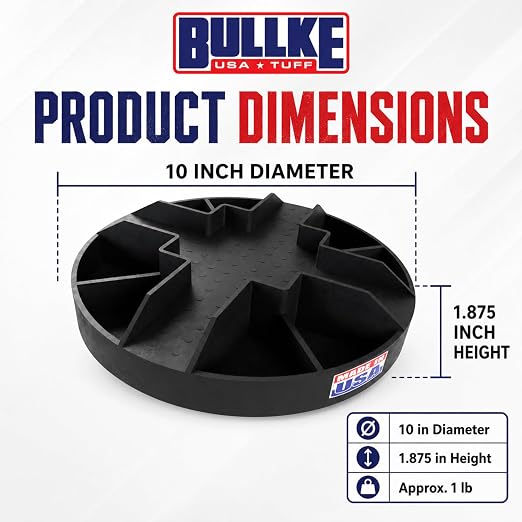 USA Made Original Round Foundation Block – Supports 1250 Lbs, Durable Deck - Image 3