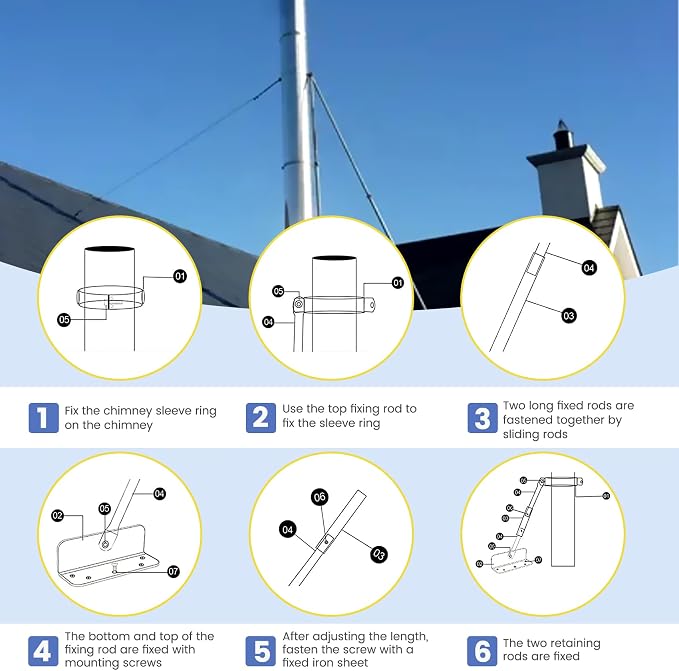 2026 New Silver Plated High-End Ebusin 8" Extended Roof Bracket Supports - Image 4