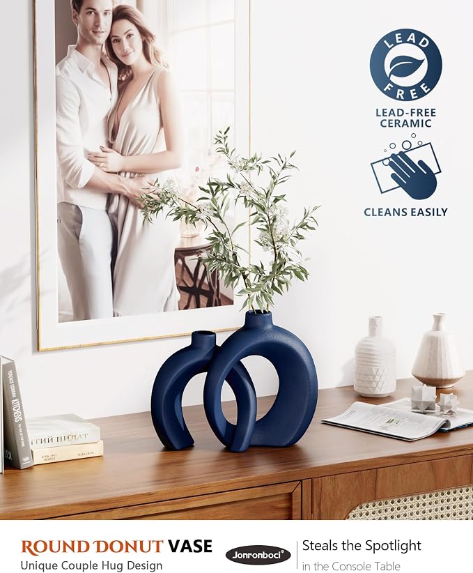Blue Vase Set of 2 - Image 2