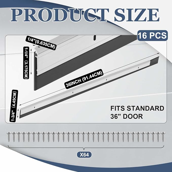 FoldTier All-Season Door Sweep for Bottom of Door Exterior and Interior - Image 2