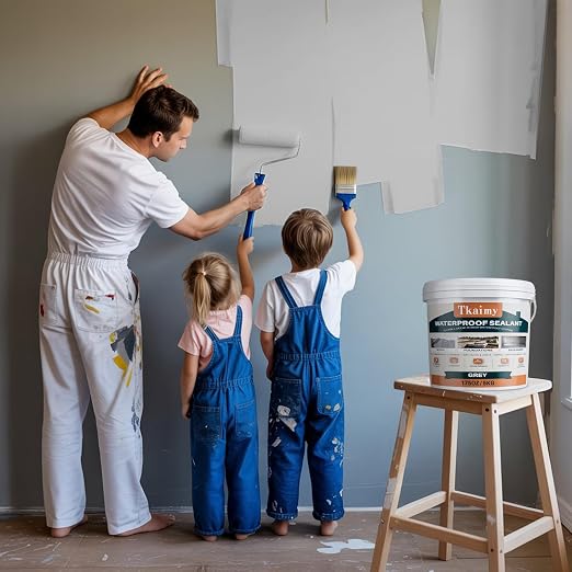 Tkaimy Polyurethane Waterproof Coating, Fix Leaks & Cracks | Multi Surface - Image 7
