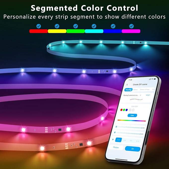 DAYBETTER Smart IC LED Strip Lights, BGRIC LED Lights - Image 3