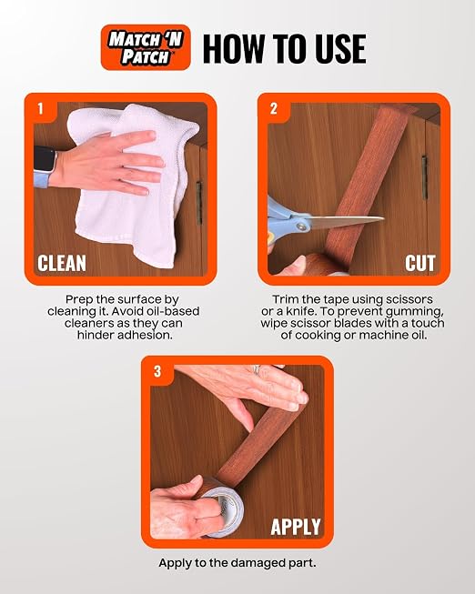 MATCH 'N PATCH Wood Grain Repair Tape - Image 5