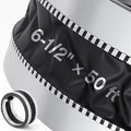 Zonon 6-1/2 x 50 ft Vinyl Flexible Duct Connector Canvas Duct Connector Roll by Zonon