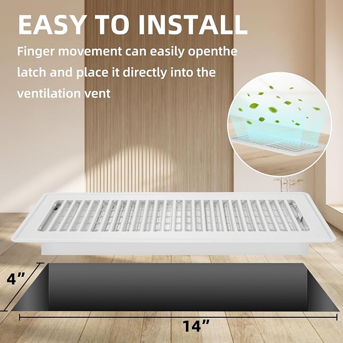 Floor Register 4x14-4 Pack Vent Covers - Image 3