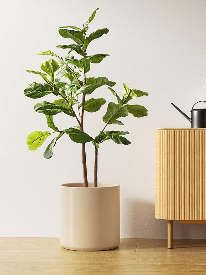 LE TAUCI 12 Inch Pot for Plants, Ceramic Planters for Indoor Plants, - Image 3