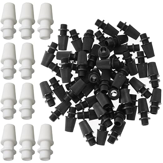 50 Pack Light Socket Grip Strain Relief M10 Screw Coupler Sleeve Connector by Unknown