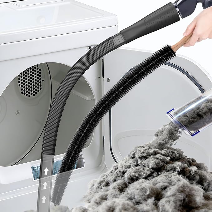 Sealegend 2 PCS Dryer Vent Cleaner Kit, Dryer Lint Vacuum Attachment&Brush by Sealegend