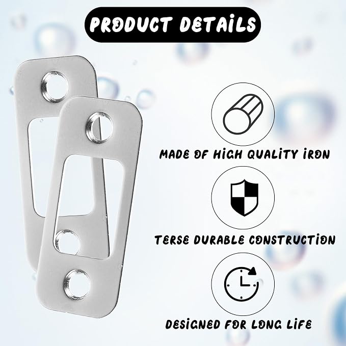 TIESOME 2 Pack Deadbolt Strike Plate - Image 3
