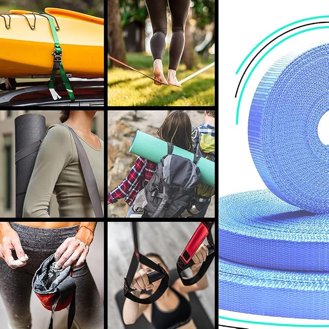 Webbing Strap, 3/4" to 2", 10-50 Yds, EDC gear, backpack repair and pet dog - Image 6