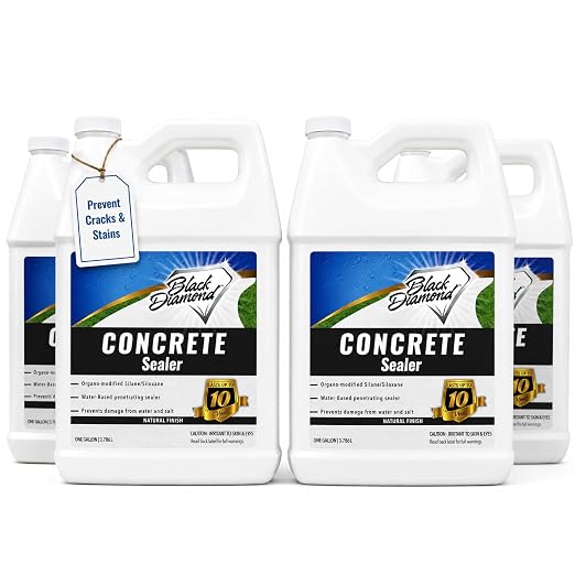 Concrete Sealer Clear Penetrating Waterproofing Spray. The Best Most Durable by BlackDiamondStoneworks