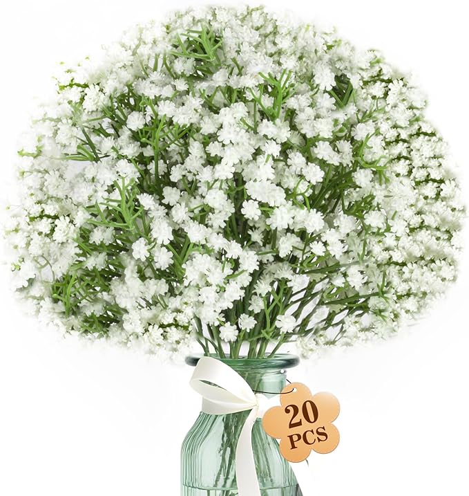 MAQIHAN 20 Babys Breath Artificial Flowers by MaqiIhanCustomOfficial