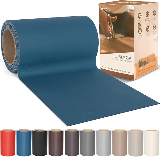 Self Adhesive Leather Repair Patch Tape 4x70 inch, Vinyl Repair Kit, Leather by ALLFORYOU