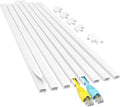 Yecaye Cord Hider, 113in One-Cord Cable Raceways, W0.59in H0.4in, Easy Install by Yecaye