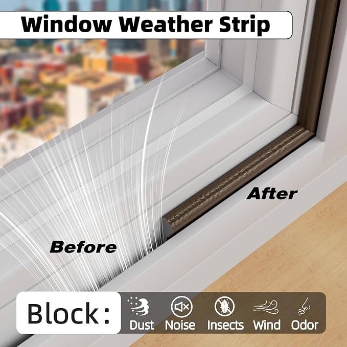 2Pcs×196" Wedge Weather Stripping Door Seal - Image 4