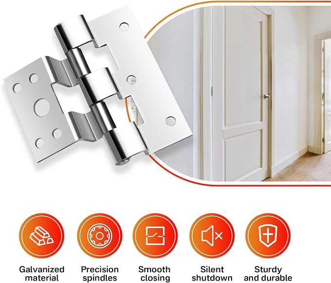 SuperDi 3 Pack Combination Door Hinges Replacement - Image 5