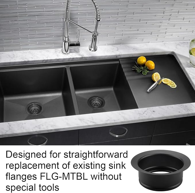Black Garbage Disposal Sink Flange - Image 6