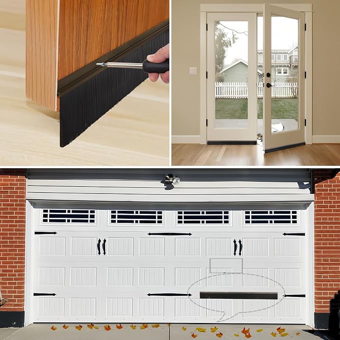 10 Sets Garage Door Brush Seal, roll up door brush seal kit, - Image 10