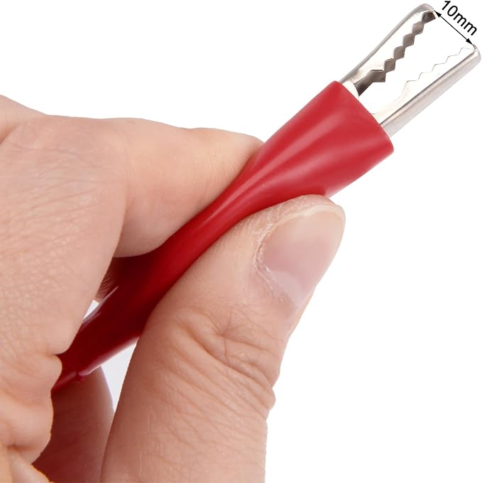 uxcell Double Ended Test Lead Alligator Clip 1.3meter Long 2Pcs | Wire Jumper - Image 3
