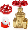 3/4’’NPT Brass Gate Valve, 200 WOG Manual Rotary Sluice Valve by Boltigen