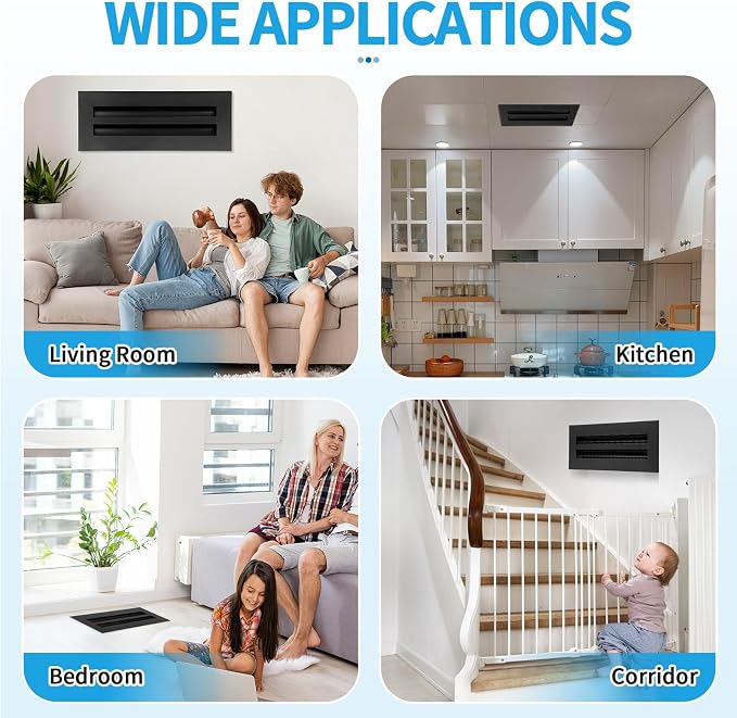 16x4 Modern AC Vent Cover, Decorative Air Vent Register Grille - Image 6