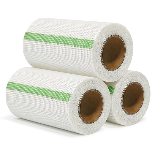 QILIMA Drywall Joint Tape 6 Inch x 75 Feet- Self-Adhesive Mesh Tape - Image 2