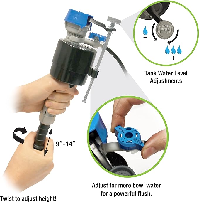 Fluidmaster PerforMAX 3-Inch Toilet Repair Kit, Complete Toilet Fix | Includes - Image 2