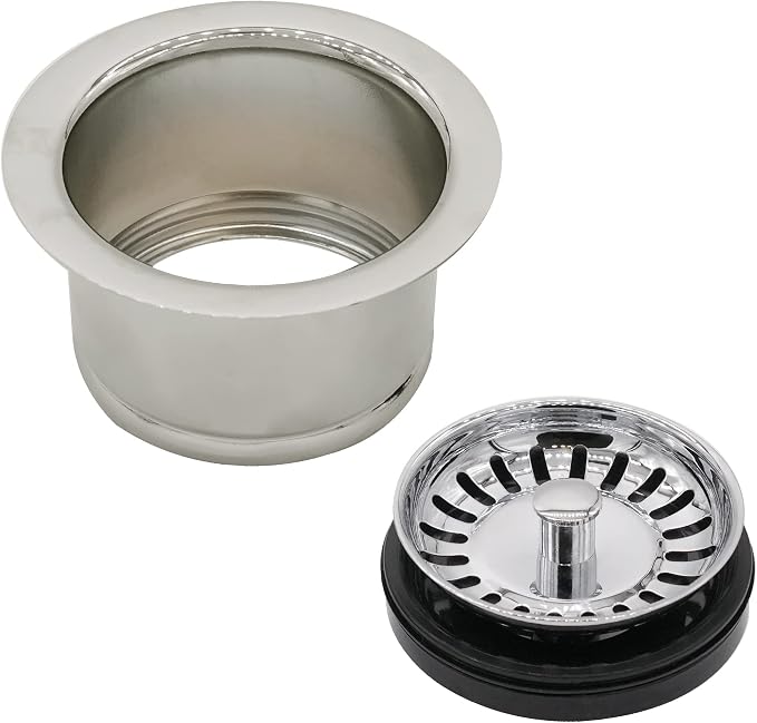 Westbrass D2082S-05 3-1/2" Extra-Deep Collar Kitchen Sink Waste Disposal Flange - Image 3