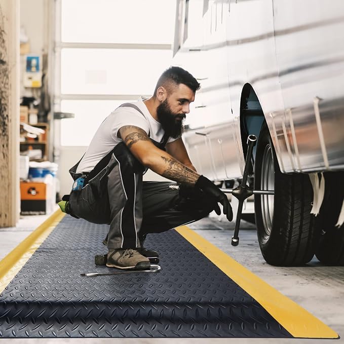 tonchean 3 x 7 FT Anti Fatigue Mats Extra Thick 15/16" Work Mat by tonchean