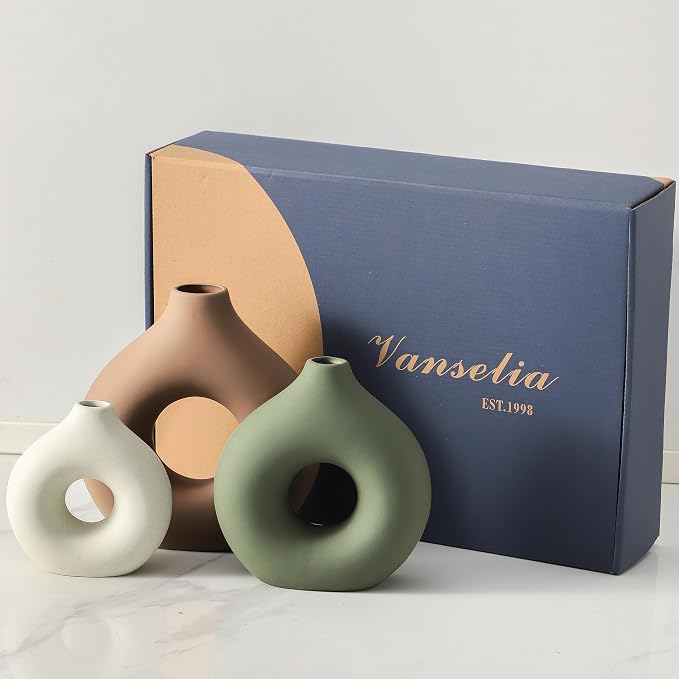 Vanselia Ceramic Vase Home Table Decor - Image 6