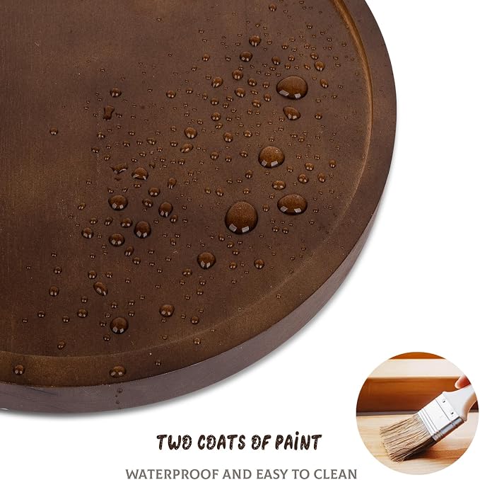 Round Decorative Tray Farmhouse Kitchen Decor Soap Dish, Lightweight, Easy Clean - Image 5