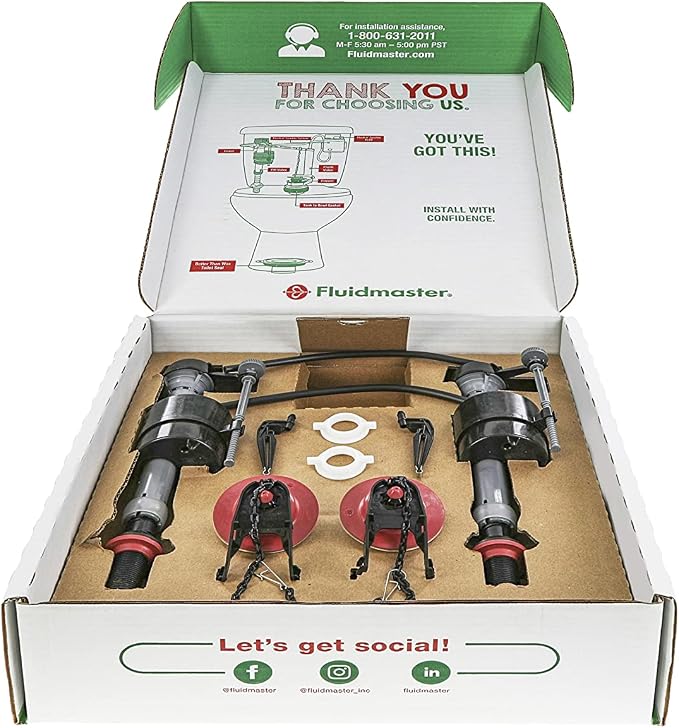 Fluidmaster 400A Fill Valve & 2-Inch Flapper Toilet Repair Kit | Includes 400A - Image 8