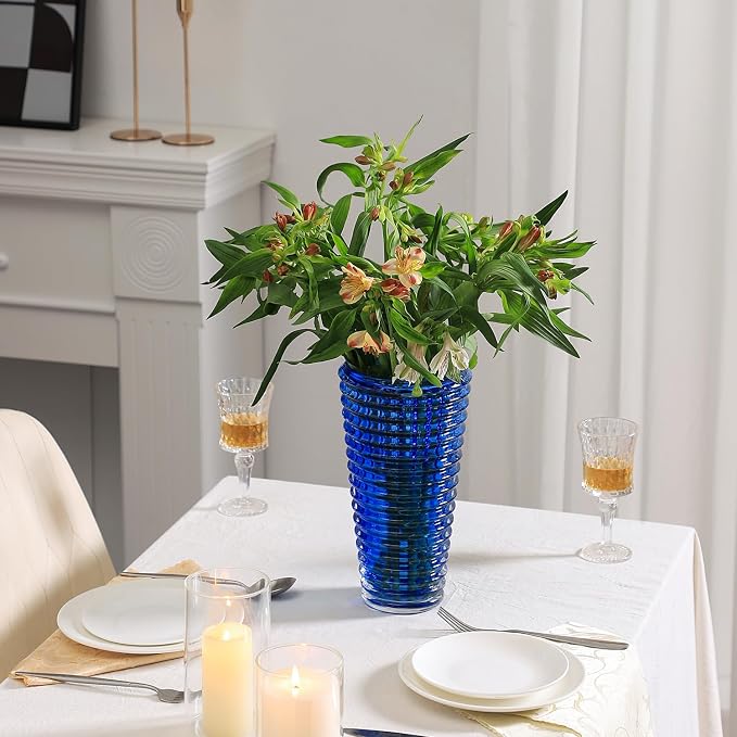 MCMCNCUIU Large Crystal Vase for Flowers, Large Glass Vases, Modern Decorative - Image 5
