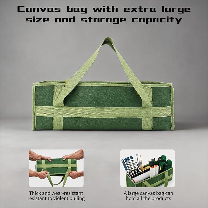 Self Leveling Tool Kit, 20 Inch Spiked Roller, All-in-One Kit, Canvas Bag | - Image 2