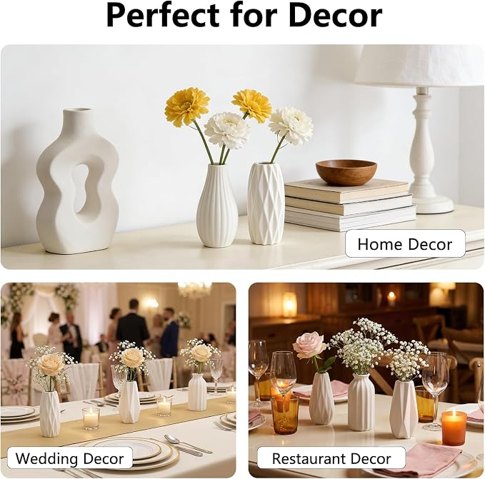 BEAHOT Ceramic Bud Vases Set of 16 - Image 6
