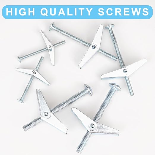 26Pcs 3 Sizes Hollow Wall Anchors 1/8”12pcs 3/16”8pcs 1/4”6pcs Heavy Duty - Image 5