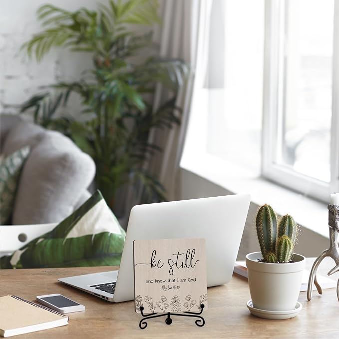 Home Decor, Farmhouse Be Still And Know That I Am God Shelf Decor - Image 5