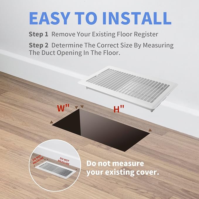 Howeall 6x12 Inch Floor Register 2 Pack - Image 6