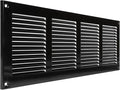 16 x 6 Inch Black Galvanized Steel Return Air Register Vent Cover, AC Vent Cover by ECOPROVENT