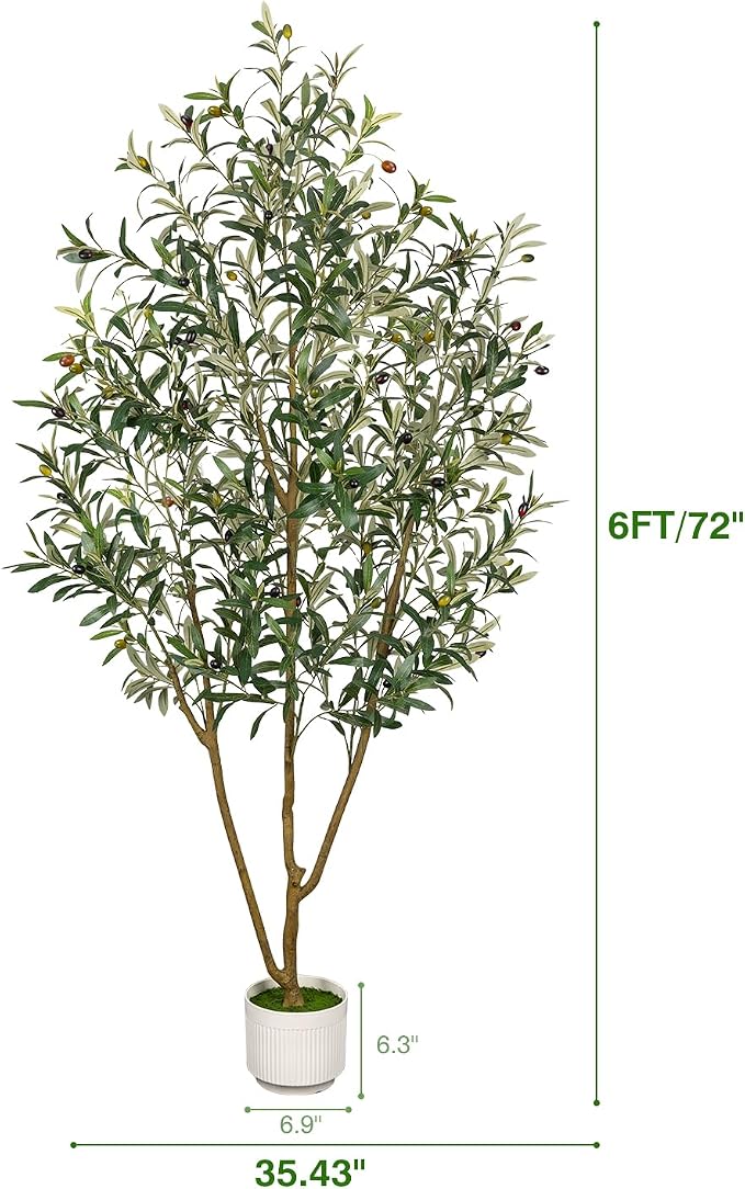 Artificial Olive Tree 6FT Faux Indoor - Image 2