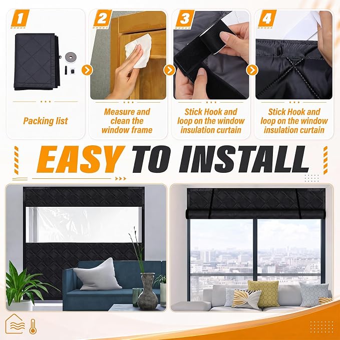 Beeveer Visible Thermal Window Attic Insulation Kit, Oxford Cotton | - Image 6