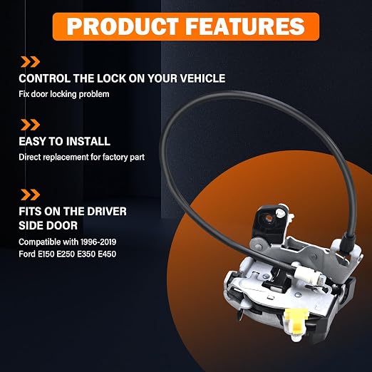 Yinlowa Driver Side Door Latch for Ford E150 E250 E350 E450, 6C2Z1521813A | - Image 8