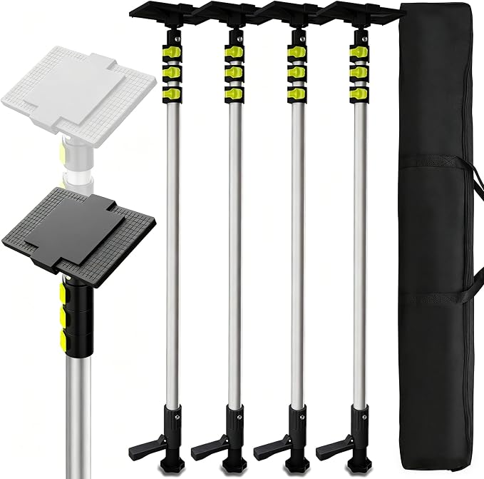 10 FT Dust Barrier Poles for Construction & Home Renovation by FunctionMeetsHumanity